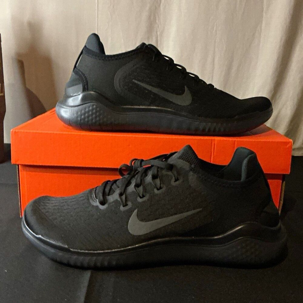 Nike Free RN 2018 Black/Anthracite Low Top Men’s 942836-002 size 9.5